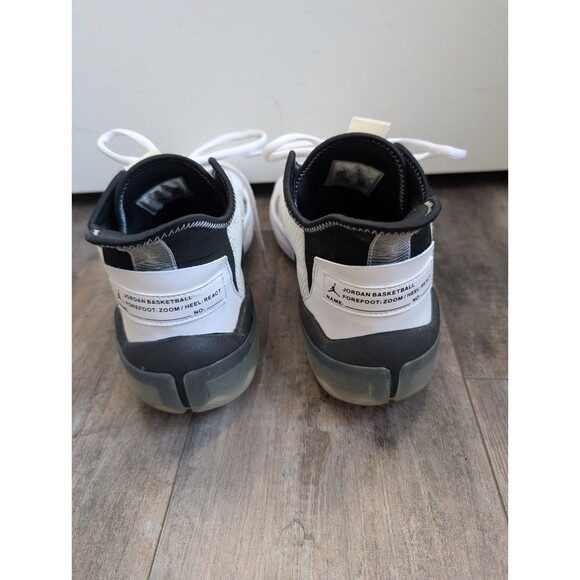 Jordan React Elevation TB Black Basketball Shoes Men's Size 9.5 Black White - Picture 6 of 7